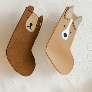 Felt Christmas Stocking – Personalized Holiday Decor | Teddy Bear
