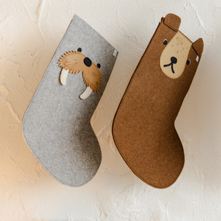 Felt Christmas Stocking – Personalized Holiday Decor | Teddy Bear