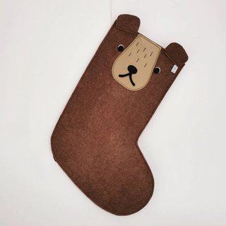 Felt Christmas Stocking – Personalized Holiday Decor | Teddy Bear