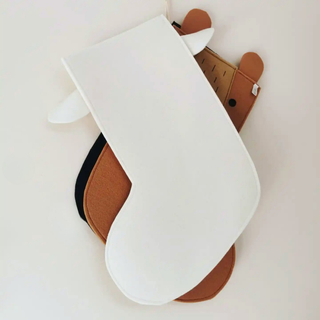 Nordic Felt Christmas Stocking – Personalized Holiday Decor | White Sheep