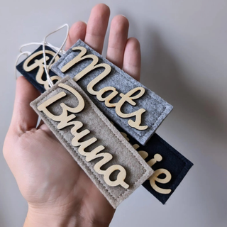 Nordic Felt Christmas Stocking – Personalized Holiday Decor | Elephant