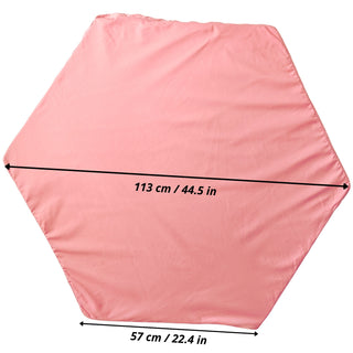 MINICAMP Hexagon Kids' Playmat in Rose - Fits Pavilion Style Tents