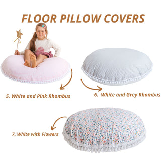 Cover Replacement for MINICAMP Floor Pillows | COVER ONLY