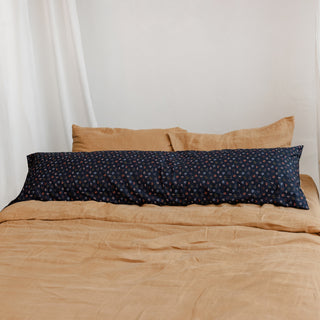 MINICAMP Long Maternity & Lumbar Support Pillow with Organic Cover in Navy Blue