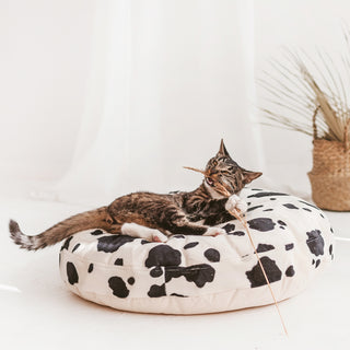 MINICAMP Soft Cat and Dog Pillow Bed from Fake Cow Fur