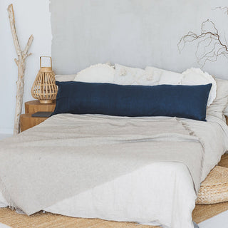 Blue Lumbar Pillow from Natural Linen