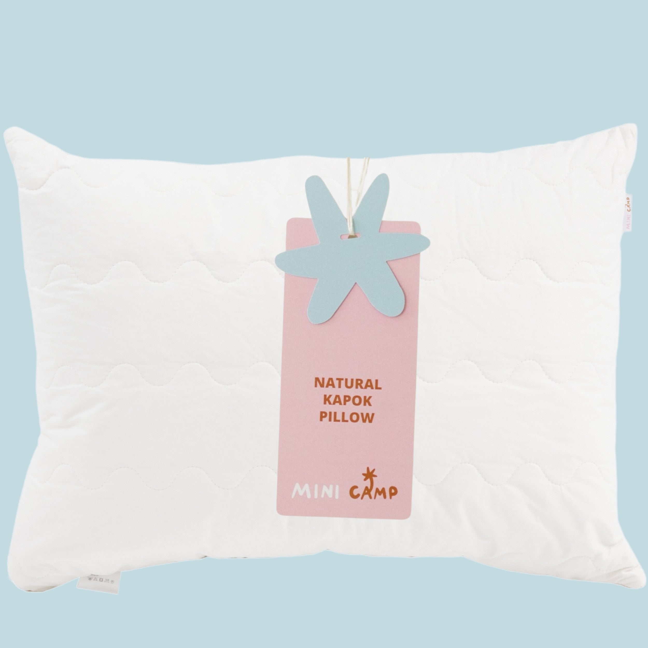 Adjustable Kapok & Latex Sleeping Pillow – Natural, 100% Cotton, Plant-Based Filling