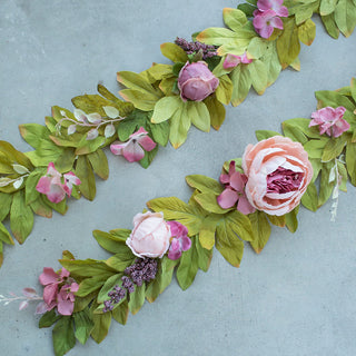 Peonies Floral Garland for Teepee & Nursery Decoration