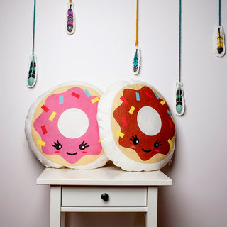 Donut Decorative Cushion  from 100% Linen