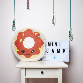 Donut Decorative Cushion  from 100% Linen