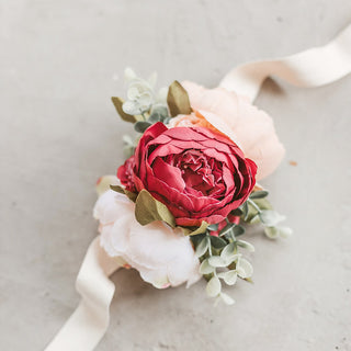 MINICAMP Peony Flower Garland for Teepee & Kids Room Decor | White, Beige & Rose